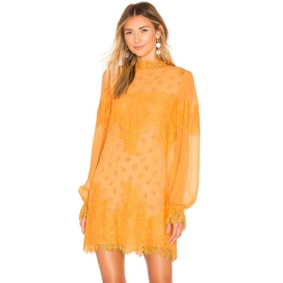 Free People Dresses & Skirts - We are HAH /Free people/Revolve  - Queen 4 A Day Dress - Mango- Size S
